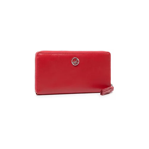 Semiline Velika ženska denarnica P8224-2 Rdeča