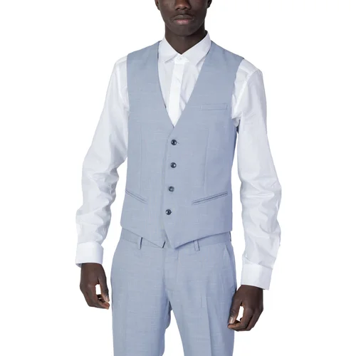 Antony Morato Telovnik SLIM FIT IN TESSUTO MMVS00007-FA650304 Modra