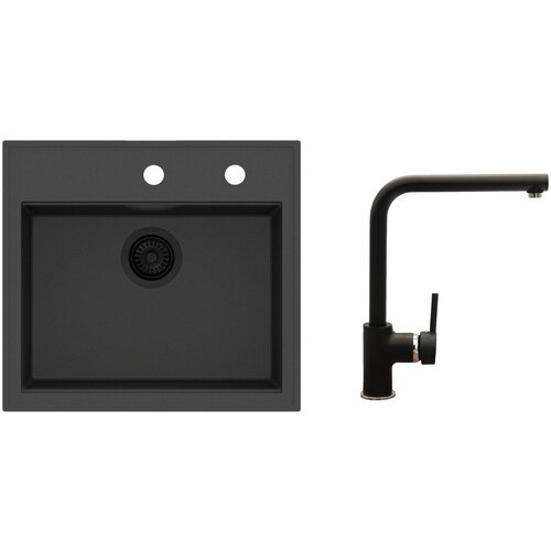 Sink Solution Pomivalno korito SET CASABLANCA črna, (5000090098) Slike