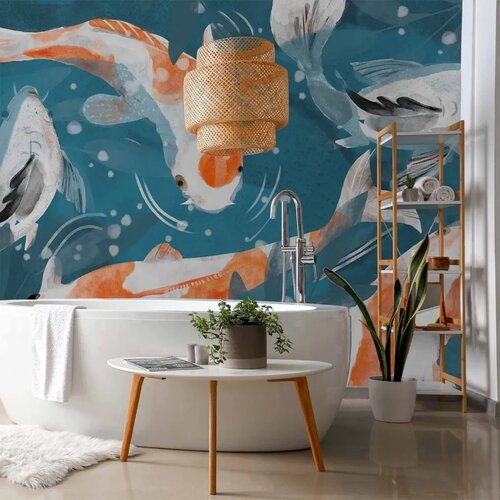  Foto tapeta - Koi Fishes - Second Variant 250x175 Vodootporna Slike