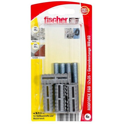 Fischer Rodforce Tipla s navojem (Duljina tiple: 35 mm, 4 Kom., Navoj: M8 x 60 mm) Cijene