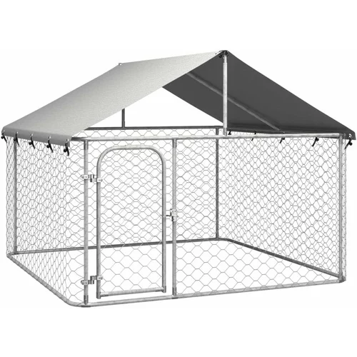  vanjski kavez za pse s krovom 200 x 200 x 150 cm