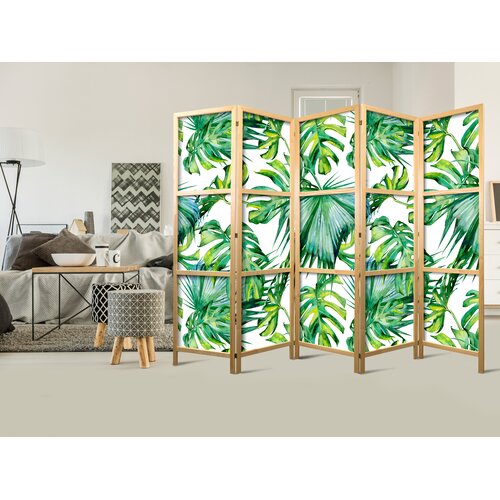  Japanski paravan - Monstera and Palm Leaves II Cene