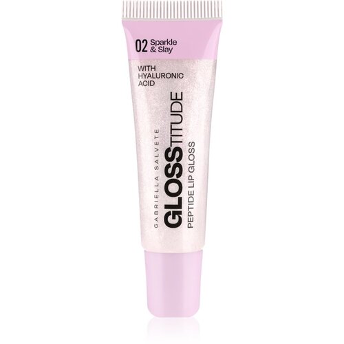 Gabriella Salvete Glosstitude Peptide Lip Gloss hidratantno sjajilo za usne nijansa 02 Sparkle &amp;amp; Slay 10 ml Slike