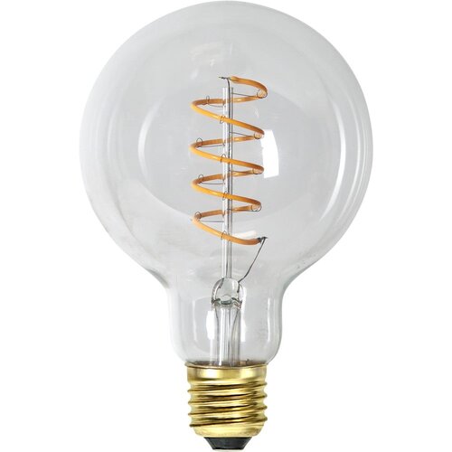 Star Trading LED filament zatemnitvena žarnica s toplo svetlobo z žarnico E27, 4 W Spiral Filament &amp;ndash; Slike