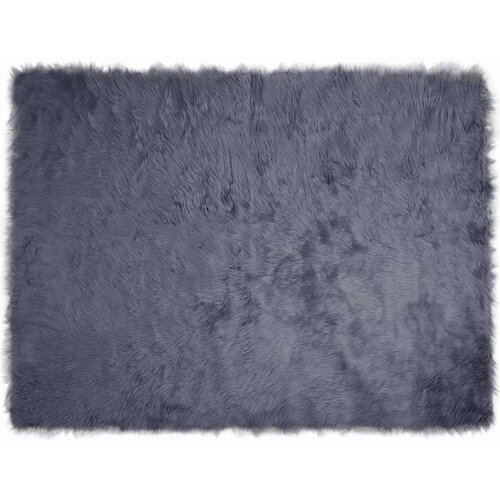 vidaXL Lažni Ovčji Tepih Antracit 240 x 340 cm Poliester Cijene
