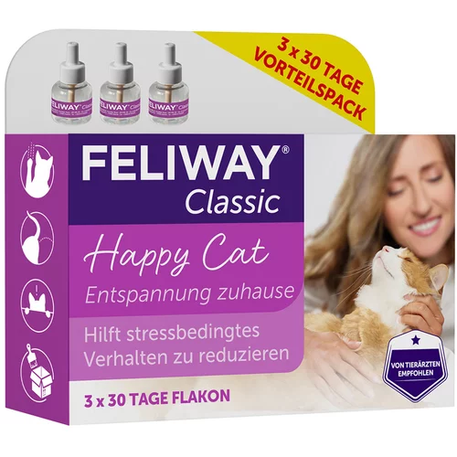 Feliway Classic - Varčno pakiranje: 3x ponovno polnilo 48 ml