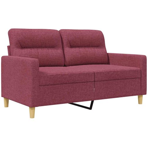  Dvosjed od tkanine crvena boja vina 120 cm Slike