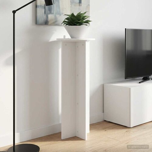  Stalak za biljke 2 pcs Bijela Ø40 x 100 cm Konstruirano drvo Cene