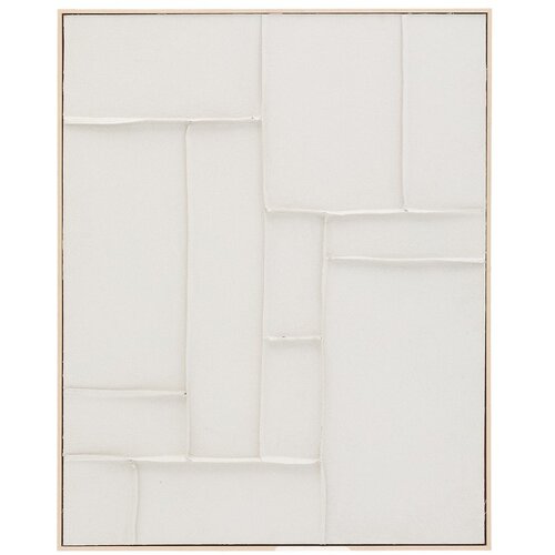 Kave Home Ručno oslikana/3D slika s okvirom/na platnu 80x100 cm Klis &ndash; Cijene