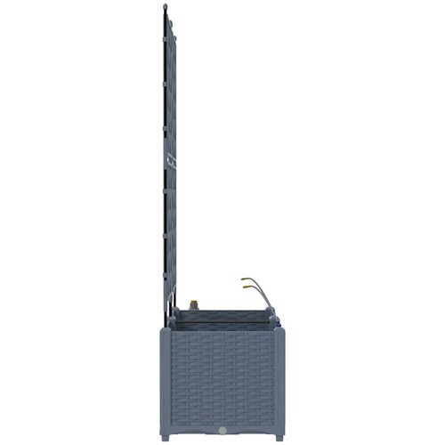  Vrtna saksija 2 pcs Svijetlo siva 80 x 40 x 142 cm Plastika Slike