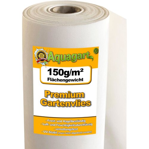 Aquagart 70 m² vrtni flis za zatiranje plevela flis folija za plevel mulčna folija 150 g/m² bela 2 m široka, (22074304) Cene