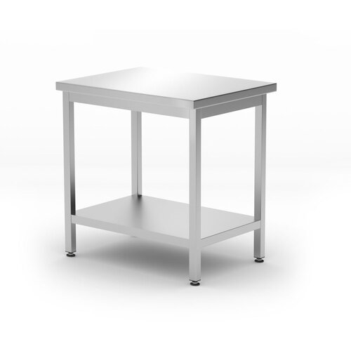 Hendi Sredi&scaron;nji radni sto sa policom Budget Line &ndash; montažni, dubina: 600 mm, Kitchen Line, 800x600x(H)850mm Cene