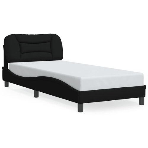 Maison Chic Posteljni okvir - Enojna postelja - Postelja za odrasle brez vzmetnice Črna 90x200 cm Tkanina-J7154, (21773621) Cene