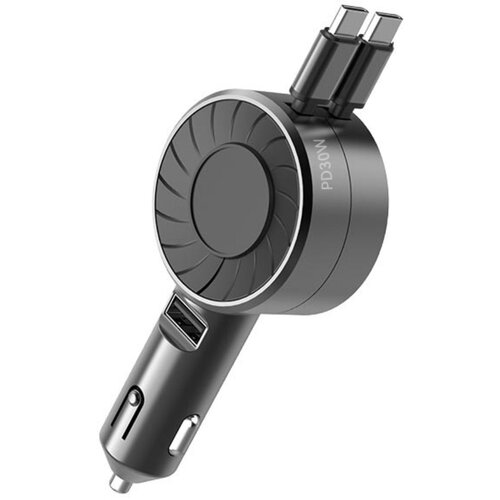 INF 3-v-1 izvlečni avtomobilski polnilnik, 30 W PD z USB-C kabloma, (5000505611) Cene