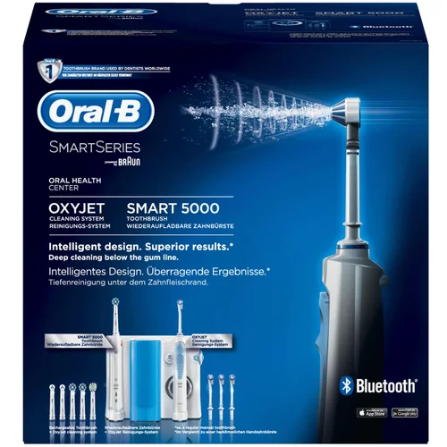 Oral-b Center OxyJet Munddusche Reinigungssystem + Oral-B Smart 5