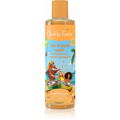 Childs Farm Hair & Body Wash emulzija za čišćenje tijela i kose Watermelon & Organic Pineapple 250 ml