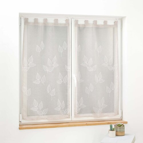 Douceur d intérieur Bež prozirne zavjese u setu 2 kom 60x90 cm Berry – Cijene
