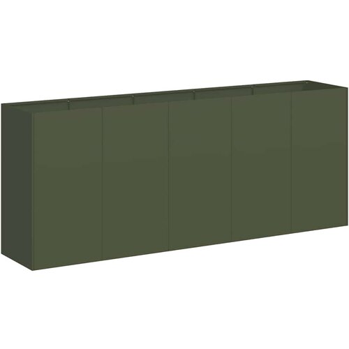 Maison Chic Cvetlični Lonec - Cvetlično korito Olive Green 200x40x80 cm Hladno valjano jeklo, (21790109) Cene