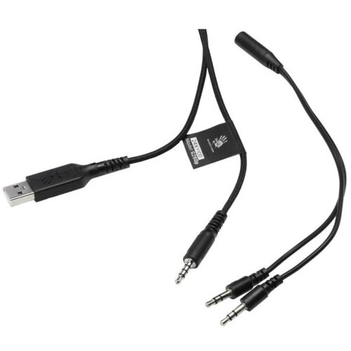 A4Tech A4-G260P BLACK Bloody gejmerske slusalice sa mikrofonom, 50mm/16ohm, USB za RGB, 3,5mm Cene
