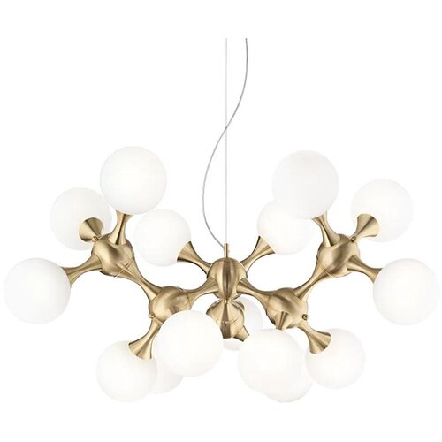 Ideal Lux luster na sajli nodi 15xE14/28W/230V prečnik 105 cm mesing/bela Cene