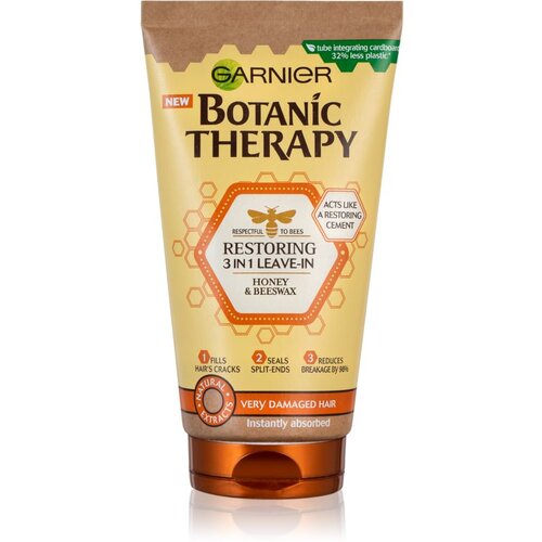 Garnier Botanic Therapy Honey & Beeswax 3in1 Leave-In nega za regeneracijo las brez izpiranja 150 ml za ženske Cene
