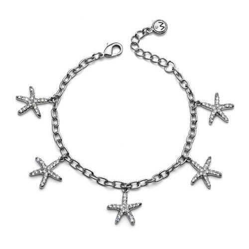 Ženska oliver weber starfish crystal narukvica sa swarovski belim kristalom ( 32033 ) Slike