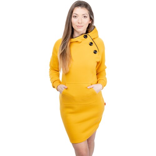 Glano Women&amp;#039;s Sweatshirt Dress - yellow Slike