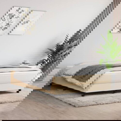 vidaXL Madrac s džepičastim oprugama krem 140x190x20 cm od tkanine Cijene