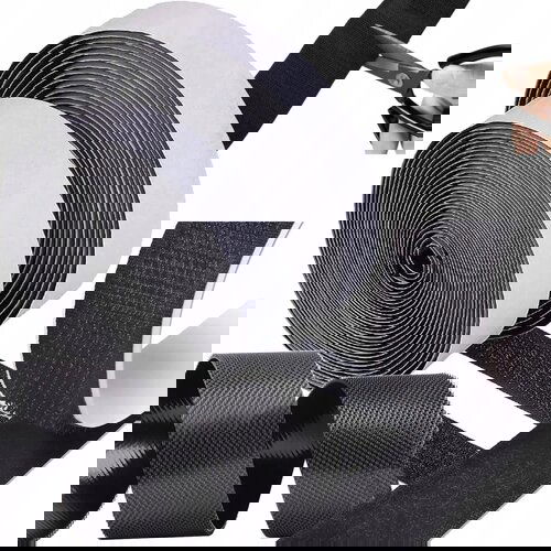 Univerzalni 5m samolepilni Velcro trak ježek 2,5cm črn Cene