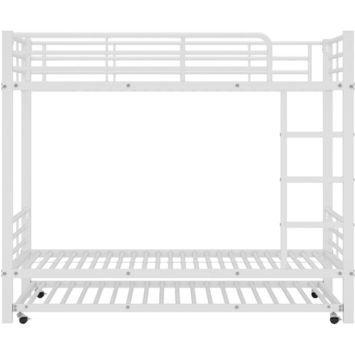 Lumor Dvoposteljna postelja iz kovanega železa 90x200 cm - z otroško posteljico 90x190 cm - bela, (22068483) Cene