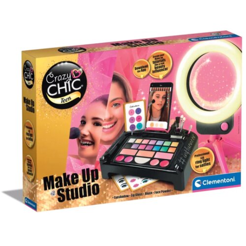  Set za &amp;scaron;minkanje Crazy Chic , držač za telefon za studio &amp;scaron;minkanje , Clementoni 16653 Slike