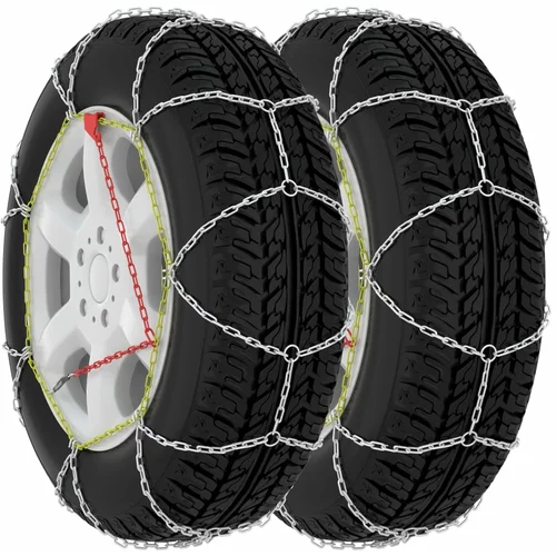 vidaXL Snežne verige za pnevmatike 2 kosa 16 mm SUV 4x4 vel. 450
