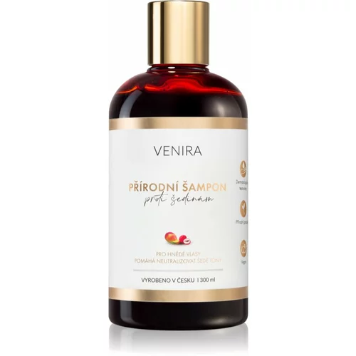 Venira Natural anti-grey shampoo šampon za smeđu kosu Mango and lychee 300 ml