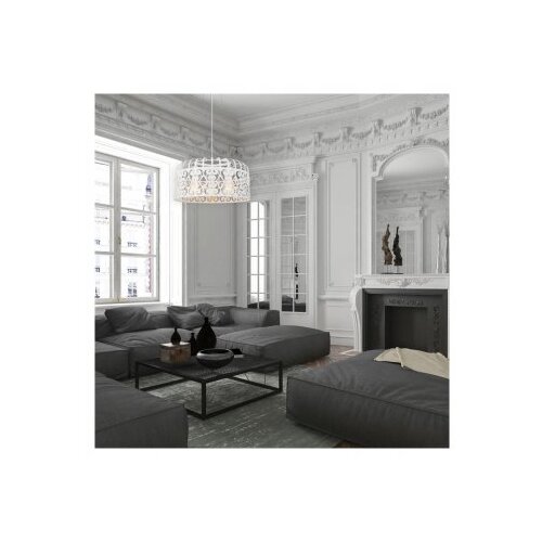 Rabalux alessandra visilica E27 3x60W,mat bela industrijska rasveta Slike