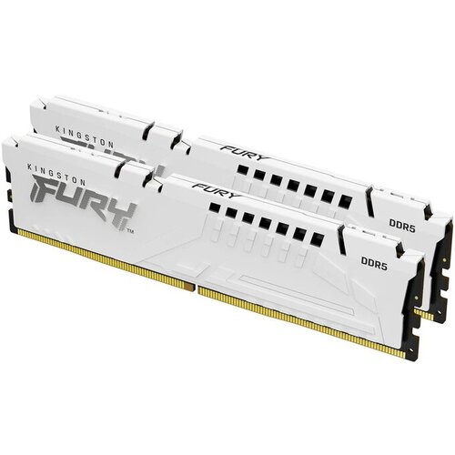 Kingston RAM memorija DIMM DDR5, 32GB (2x16), 6.000MHz, FURY Beast White EXPO (KF560C36BWE2K2-32) Cene