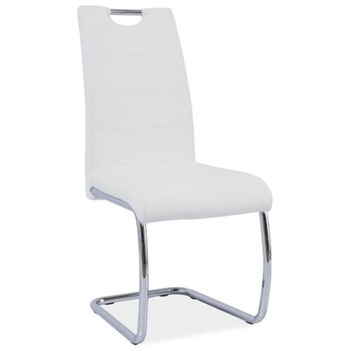 Molarem Home Stolica H666 CHROM-bijela Slike