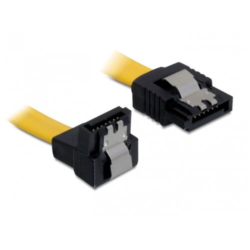 Delock kabel sata kotni 90&amp;deg; 6 gb/s 0,3m Slike