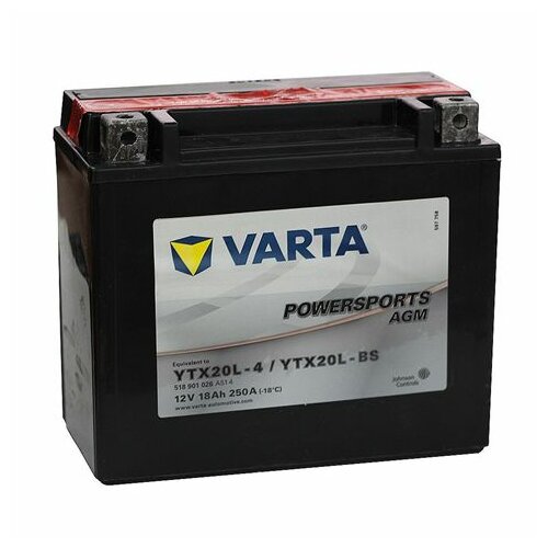 Varta akumulator za skuter 18Ah 250A, YTX20L-BS Slike
