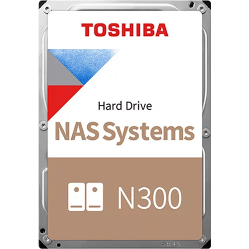 HDD NAS Toshiba N300 (3.5'' 6TB, 7200RPM, 256MB, SATA 6Gb/s), bulk - HDWG460UZSVA