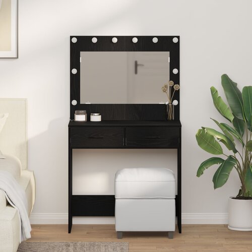 vidaXL Crni hrast Inženjersko drvo 78,5 x 41 x 135 cm Cijene