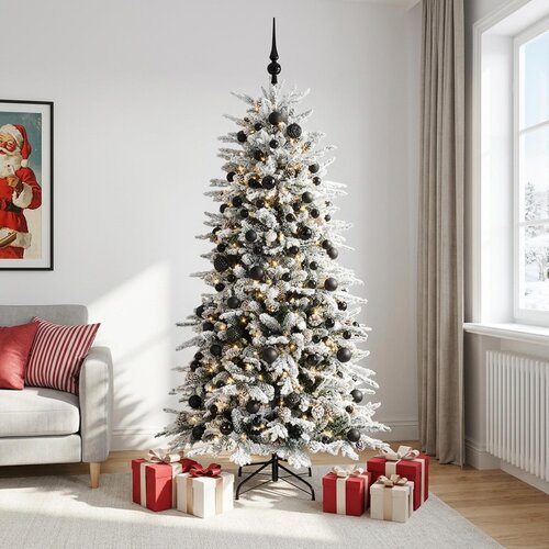  Umjetno božićno drvce s kuglicom 240 cm 300 LED lampica Slike