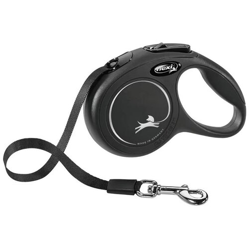 Kerbl Povodac za pse crni M 5m Classic Belt Slike