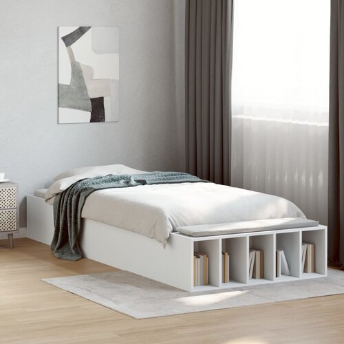 VidaXL Okvir za krevet bijeli 120 x 200 cm konstruirano drvo Slike