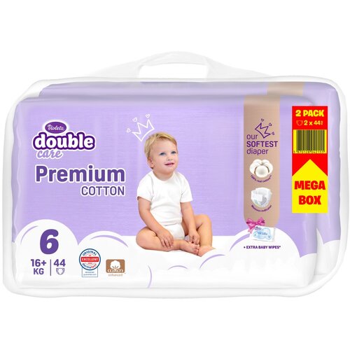 Violeta plenice Premium Cotton duopack 6, 16+ kg, 2 x 44 kos Slike