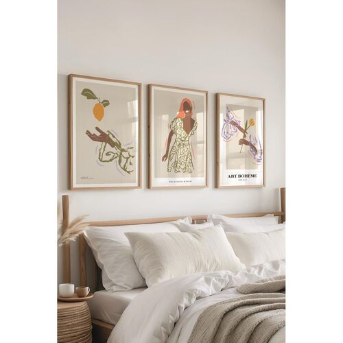 WALLXPERT Č-300583 - 3040 multicolor dekorativni set slika (3 komada) Cene