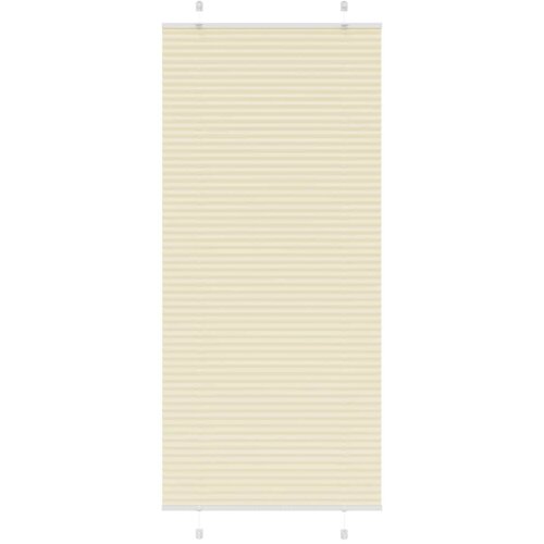 vidaXL Plisirana zavjesa krem boje 100x200 cm &Scaron;irina tkanine 99 4 cm Poliester - Krema 100 x 200 cm Cijene