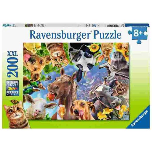 Ravensburger Sme&amp;scaron;an životinjski selfi RA12902-puzzle Slike