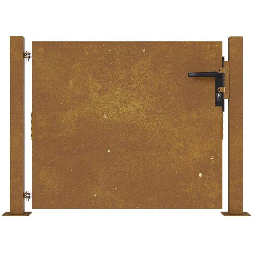  Vrtna vrata 100x100 cm Corten čelik Slike