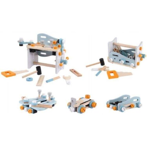 ECO TOYS Drvena Radionica - Alat Za Igru 52 Elemenata Cene